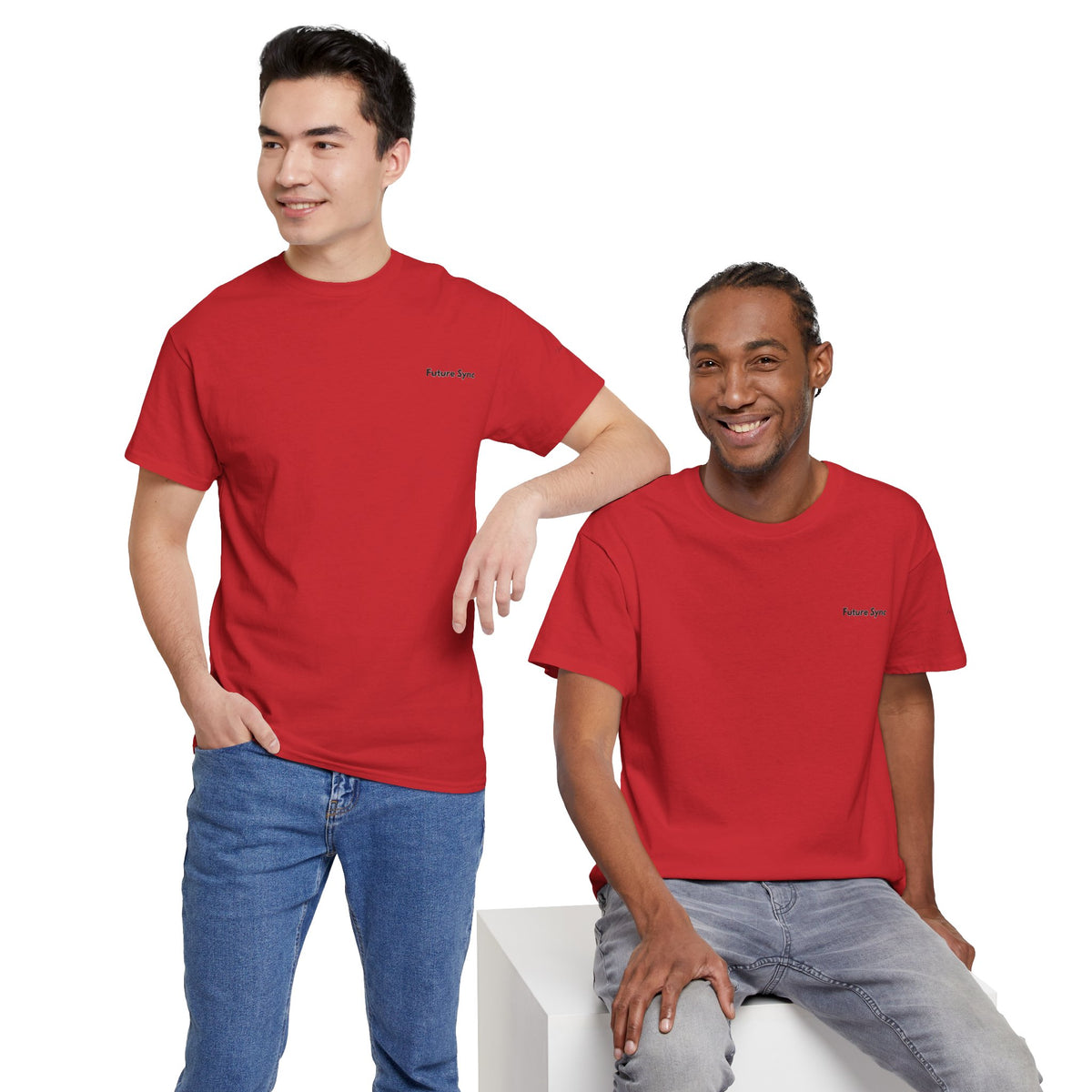 Future Sync Standard Heavy Cotton Tee | Minimalist Aesthetic Streetwear