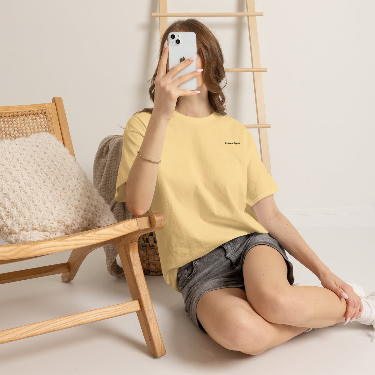Future Sync Standard Heavy Cotton Tee | Minimalist Aesthetic Streetwear