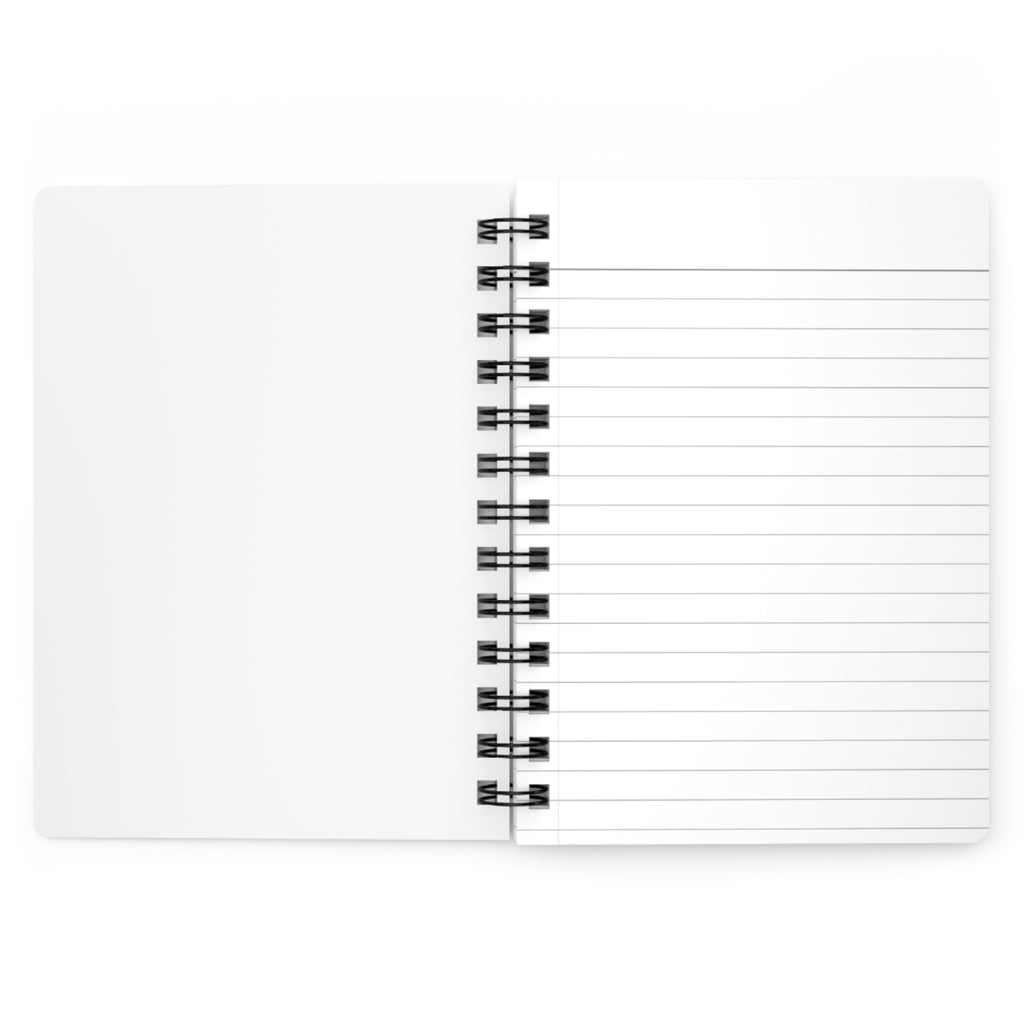 Inside view of Future Sync spiral notebook showing high quality 90gsm lined paper pages
